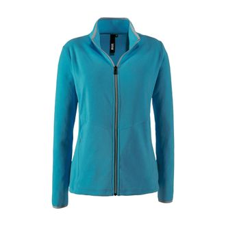 Deproc Fleecejacke DEPROC ACTIVE DECORAH III WOMEN, Damen, Gr. 36 (S), blau, 100% Polyester, tailliert, gerader Abschluss, Jacken Fleecejacke, weiche Fleecej