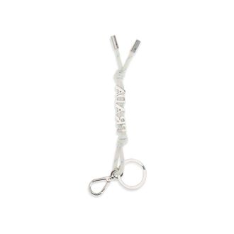 Prada Mens White Recycled Polyamide Keychain Accessory
