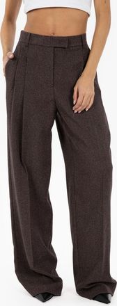 Patrizia Pepe Pantaloni palazzo con pieghe warm beige