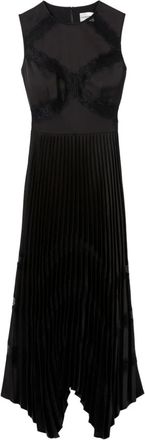 Claudie Pierlot Abito midi plissettato - Nero