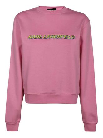 Karl Lagerfeld Katoenen sweater - Roze