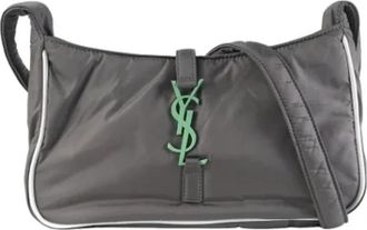 Saint Laurent Pre-owned Nylon handbags - Dames - Vintage Schoudertas - Grijs - ONE Size - Nylon - Vintage