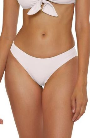 BECCA by Rebecca Virtue Modern Edge Hipster Bikini Bottoms in White at Nordstrom Rack, Size Medium