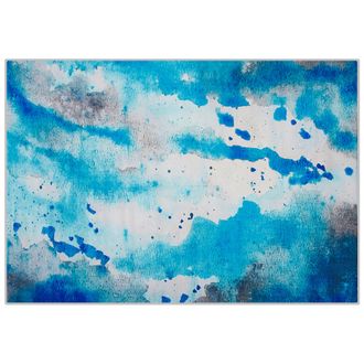 Beliani Beliani - Alfombra Tejida Multicolor 160 X 230 Cm Patr&oacute;n Acuarela Abstracto Moderno Bozat