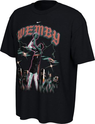 Nike Victor Wembanyama San Antonio Spurs City Edition Nike Mens NBA T-Shirt in Black | IX5403-010