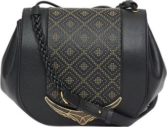 Roberto Cavalli Schoudertas - Dames - Schoudertassen - Zwart - ONE Size - Leer - Tassen