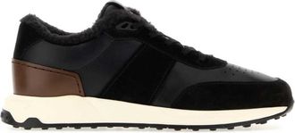 Tod's Black Leather Sneakers