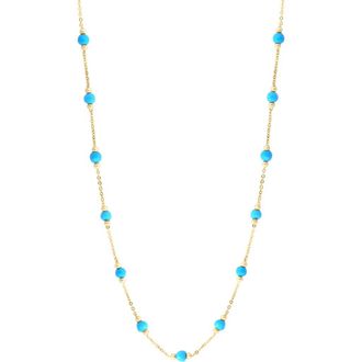 Effy Turquoise Station Necklace in Blue at Nordstrom Rack, Size 18