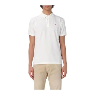 Peuterey Polo Shirts, male, White, 2XL, Short Sleeve Polo Shirt