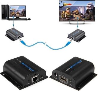 Trade Shop Trade Shop - Hdmi Extender Cat6 Cat 6 Tx Rx Hd Converter Transmisor Receptor Del Transmisor