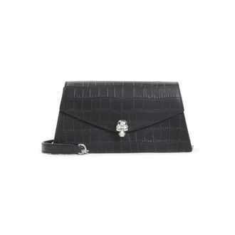 Alexander McQueen Black Skull Crossbody Bag