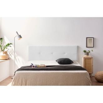 Moonia Cabecero Tapizado Napoli Polipiel 90x50x5 Cm - Blanco Moonia