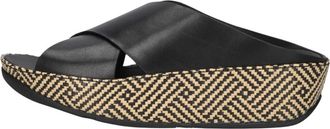 FitFlop Schoenen, Dames, Zwart, 40 EU, Lulu Lux Cross Slide