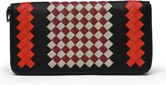 Bottega Veneta Accessoires, Heren, Veelkleurig, ONE Size, Leer, Intrecciato Lange Portemonnee