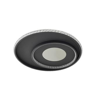 Lindby L&aacute;mpara de techo led de metal negro