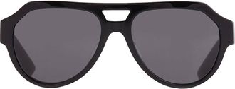 Dolce & Gabbana Dark Grey Pilot Mens Sunglasses DG4466F 501/87 56