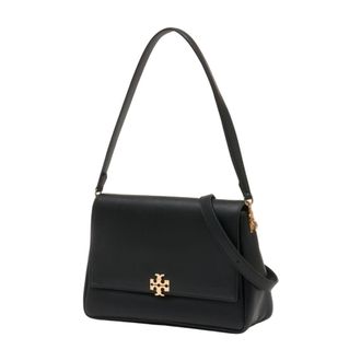 Tory Burch Womens Charlie Shoulder Bag Black Cowhide