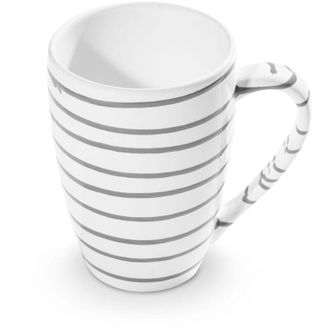 Gmundner Keramik Gmundner Keramik Taza De Desayuno Flameada Gris Supermax 0,5 Litros