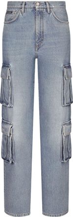 Dolce & Gabbana Cargo-cut jeans - women - Cotton - 38 - Blue