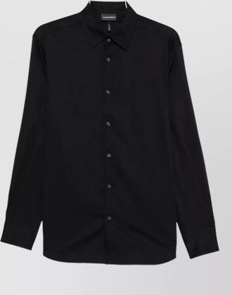 Emporio Armani cotton long-sleeve shirt