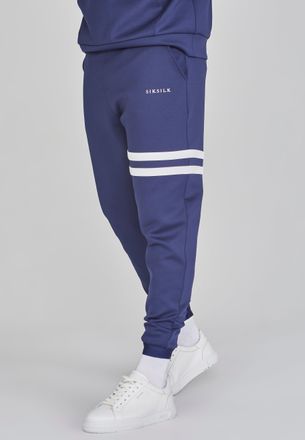 Siksilk Mens Navy Muscle Fit Joggers M