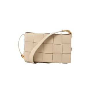 Bottega Veneta Pre-owned Cross Body Bags, female, Beige, Size: ONE SIZE Pre-owned Cassette Crossbody Bag