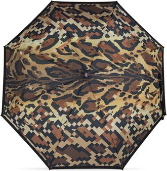 Moschino Folding Umbrella, Unisex, Brown
