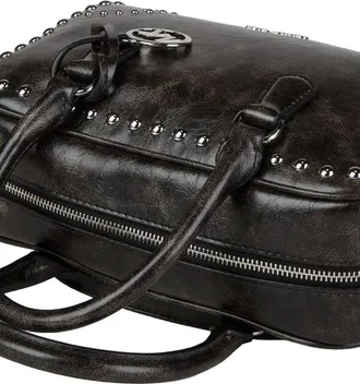Michael Kors Womens Satchel Black Polyurethane Polyester Satchel-bags