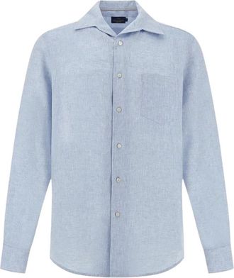 Paul & Shark Heren, Overhemden, Blauw, Maat: 2XL Linnen