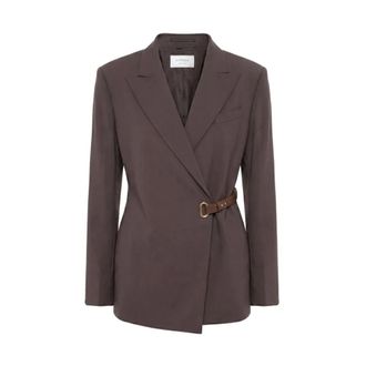 Sportmax Dames, Jassen, Bruin, Maat: S Zijde