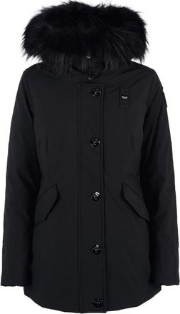 Blauer Giacca Irma - Dames - Parka Jassen - Zwart - XS - Leer - Jassen