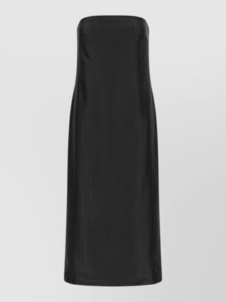 Loulou Studio giulia strapless midi skirt back slit
