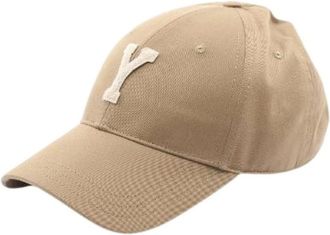 Saint Laurent Pre-owned Paris Y Varsity Cotton Cap - - Pre-owned - Uomo - Beige - ONE SIZE