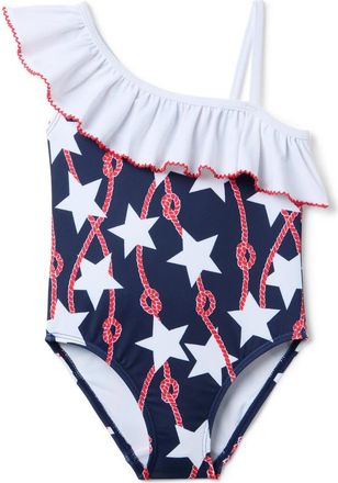 Janie and Jack Star Onepiece Swim in Blue at Nordstrom, Size 12-18M