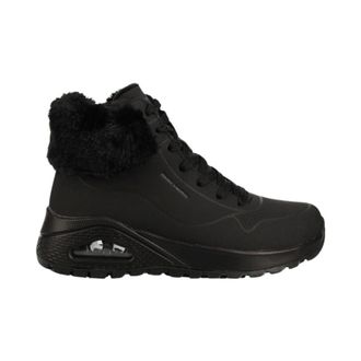 Skechers Fitness, Dames, Zwart, 37 EU, Leer, Uno Rugged-Fall AI