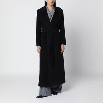 Tagliatore Melody black virgin wool coat