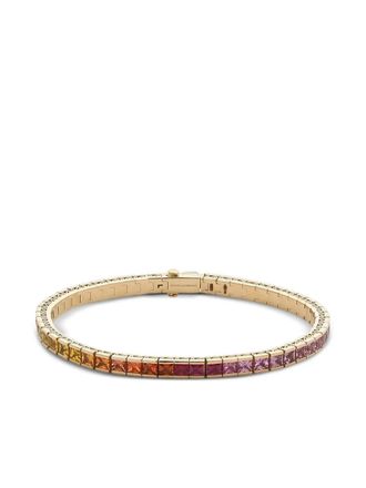 Dolce & Gabbana Bracciale tennis in oro giallo 18 carati con zaffiri