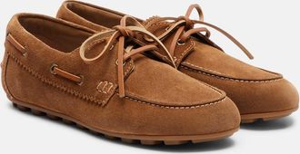 Hogan H693 suede boat shoes