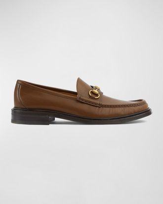 Gucci Mens Horsebit 1953 Leather Loafers