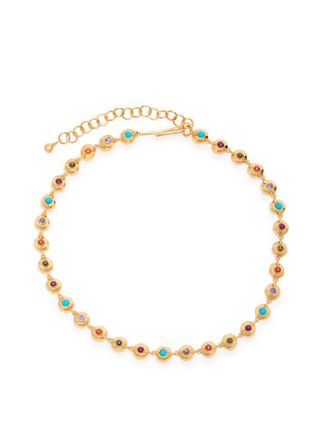 Joanna Laura Constantine Multi Wave 18kt Gold-plated Necklace - One Size