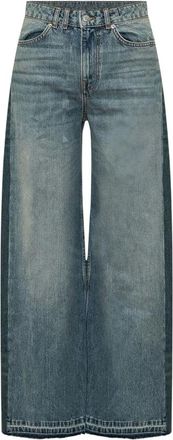 BA&SH Mislav Wide Jeans - Dames - Jeans - Blauw - Maat: XS Katoen