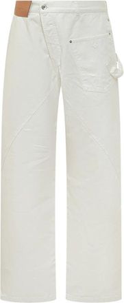 J.W.Anderson Twisted Workwear Jeans - Heren - Loose Fit Jeans - Wit - W28 - Katoen - Jeans
