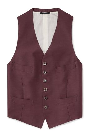 Tom Ford Dyllan Wool, Mohair and Silk-Blend Twill Waistcoat