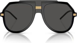 Dolce & Gabbana 50mm Pilot Sunglasses in Black at Nordstrom