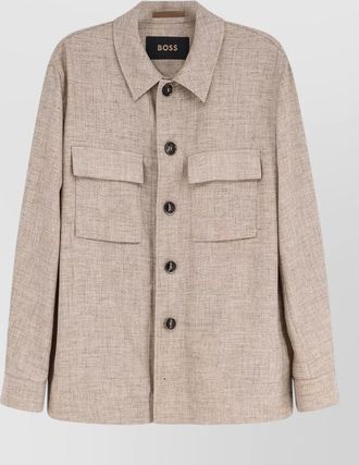 HUGO BOSS corvin wool silk linen tailored jacket