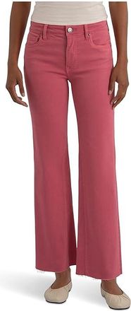Kut from the Kloth Kelsey High-Rise Fab Ab Ankle Flare-Inset Leg Womens Jeans Flamingo : 14 27.5, Cotton/Denim/Polyester