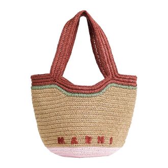 Marni Tote Bags, female, Multicolor, Size: ONE SIZE Seaside Hobo Bag