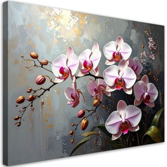 Feeby Impresi&oacute;n De Imagen Orqu&iacute;deas Rosas Flores Plantas Naturaleza 100x70