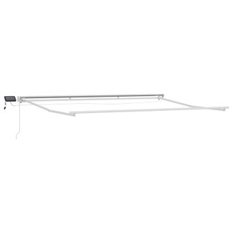 vidaXL Armaz&oacute;n De Toldo Manual Con Leds 4,5 X 3,5 M Aluminio Vidaxl