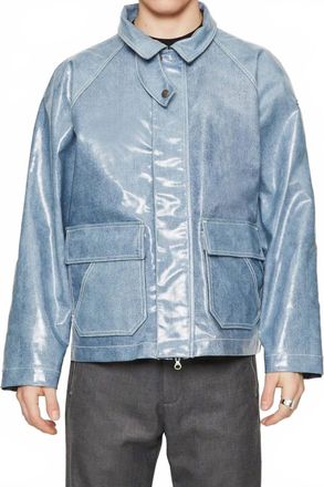 Diesel D-Sury Coated Denim Jacket In Blue